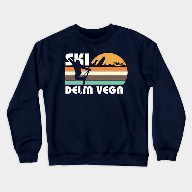 Ski Delta Vega Crewneck Sweatshirt by MindsparkCreative